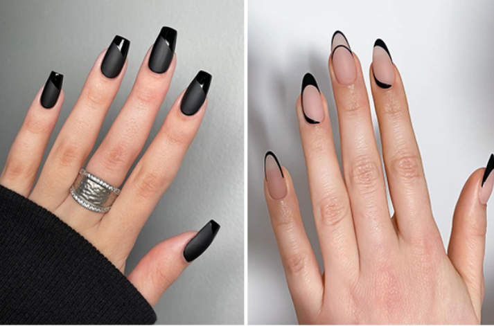 10 Dramatic Black Acrylic Nails Ideas To Keep Your Style On Point